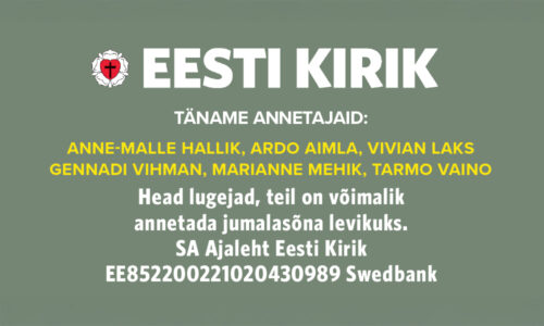 Täname kõiki annetajaid!