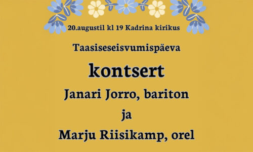 Taasiseseisvumispäeva kontsert Kadrinas