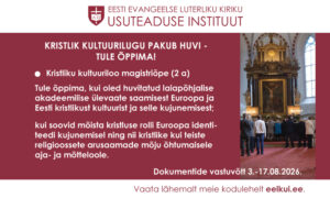 UI kutsub õppima kristlikku kultuurilugu