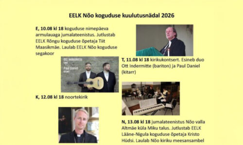 Kuulutusnädal Nõo koguduses