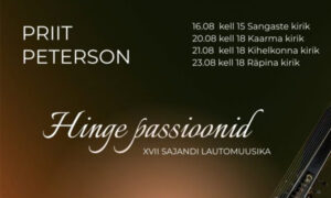 Hinge passioonid Priit Petersoni esituses
