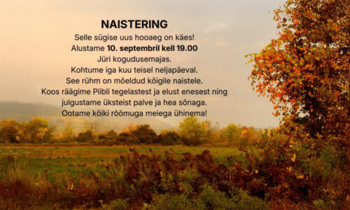 Naistering Jüri kogudusemajas alustab hooaega
