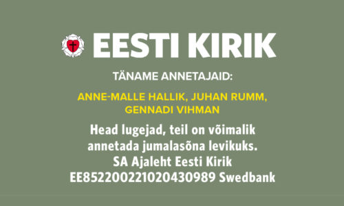 Täname kõiki annetajaid!