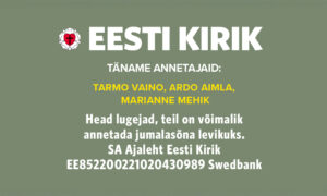 Täname kõiki annetajaid!