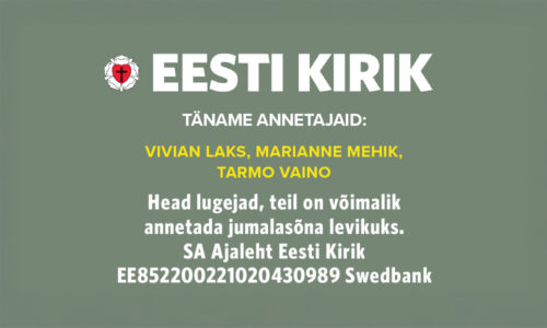 Täname kõiki annetajaid!